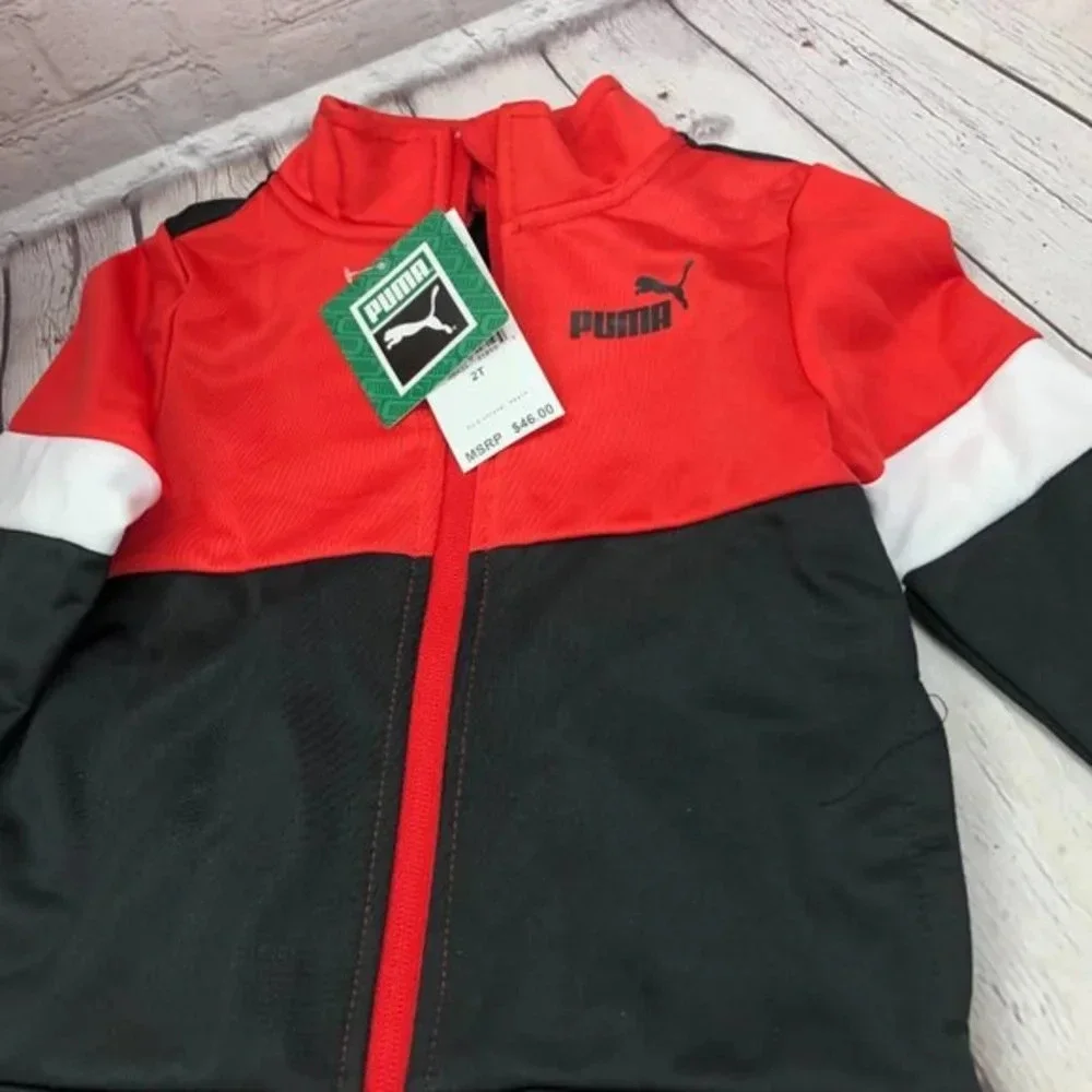 NWT puma boys jogger track suit sporty activewear Athleisure streetwear - Picture 3 of 7
